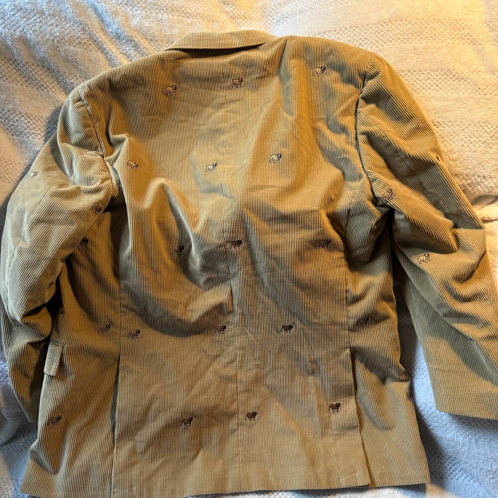 Hickey Bergdorf Goodman vintage dog corduroy blazer size 44 Regular - Picture 4 of 5